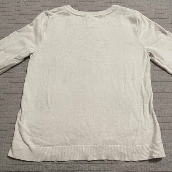 Southern Tide Jessa Pullover Sweater Cashmere Blend Marshmallow Size Large - Picture 9 of 9